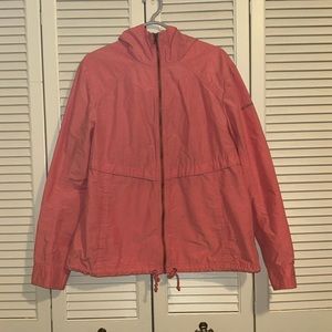 Salmon color women’s Columbia Jacket.